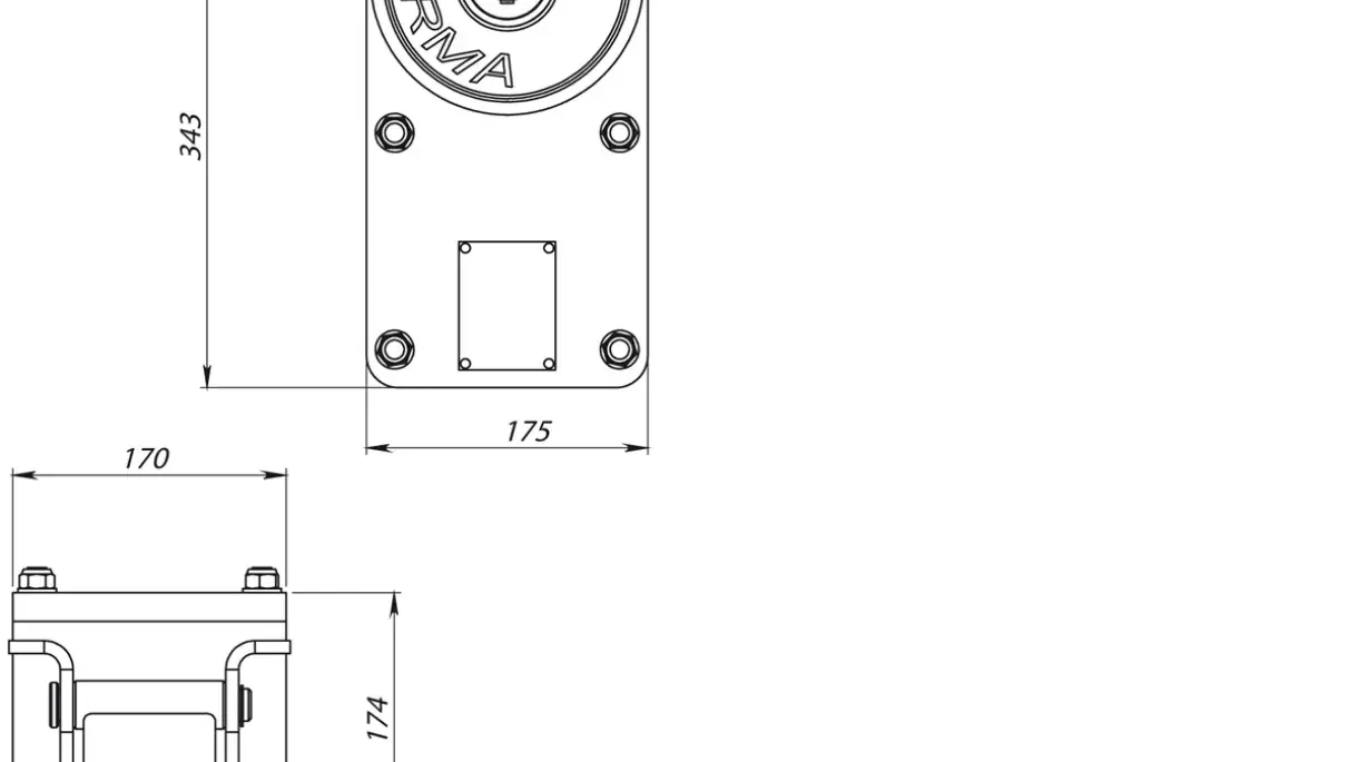 Technische Zeichnung RW 600